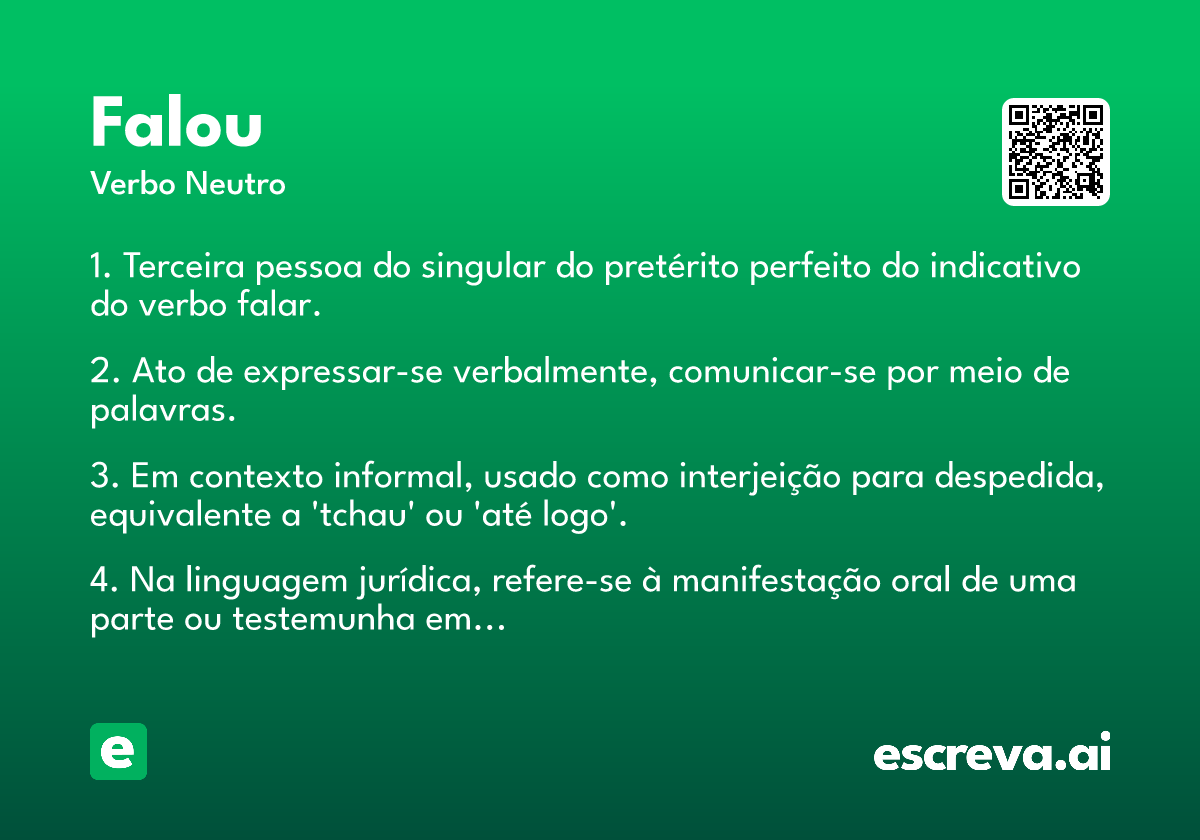 falou