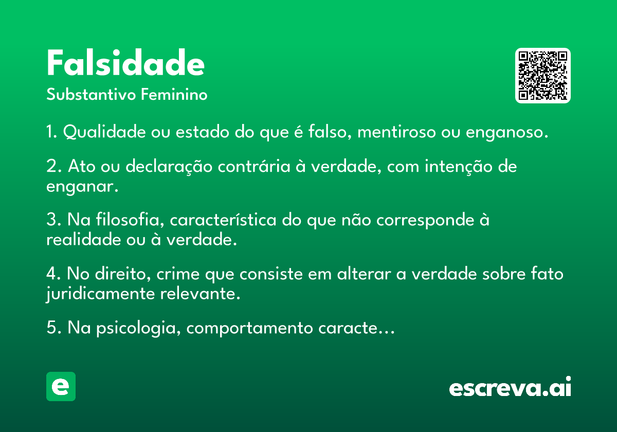 falsidade