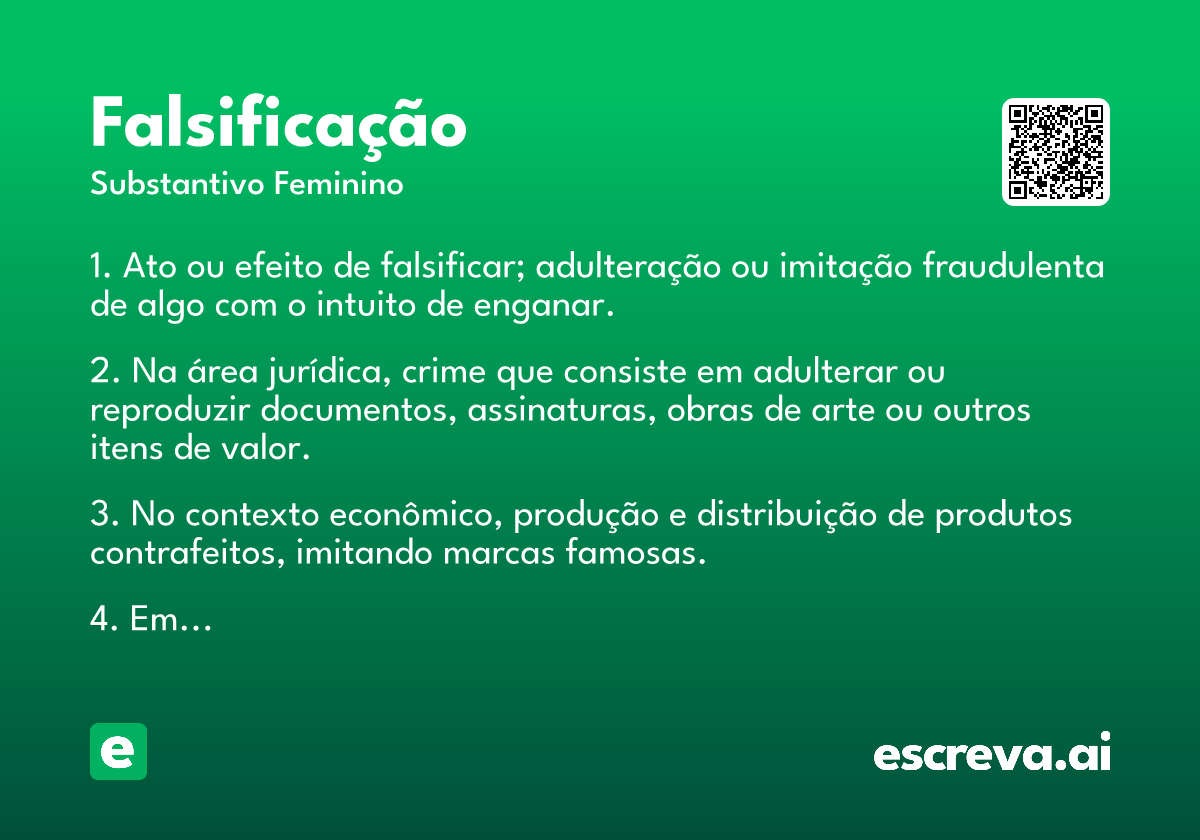 falsificação