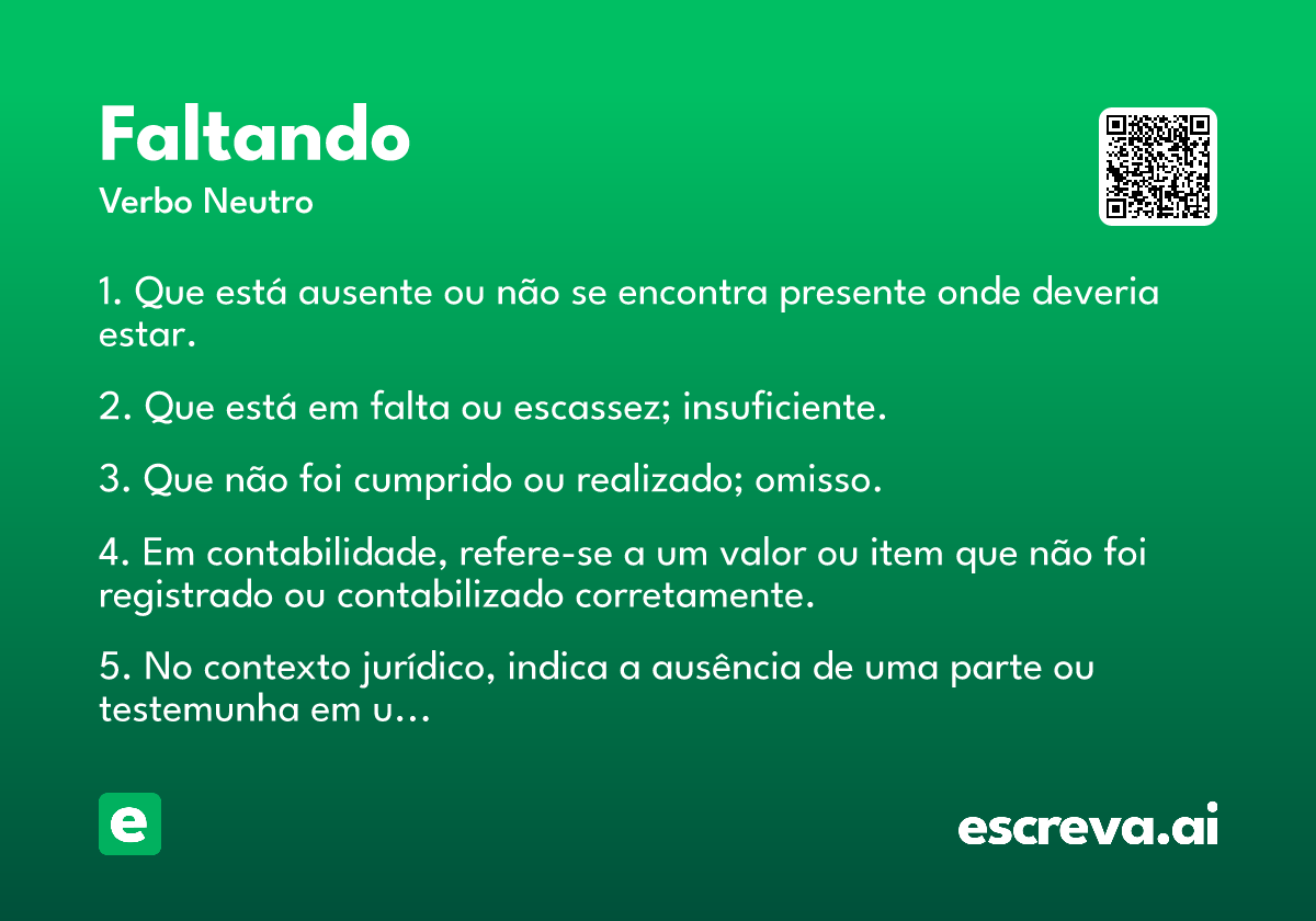 faltando