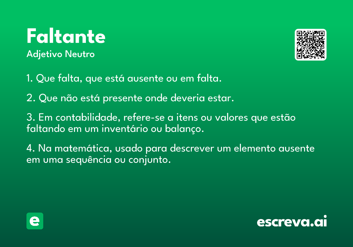 faltante