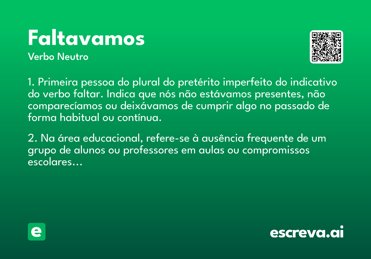 faltavamos