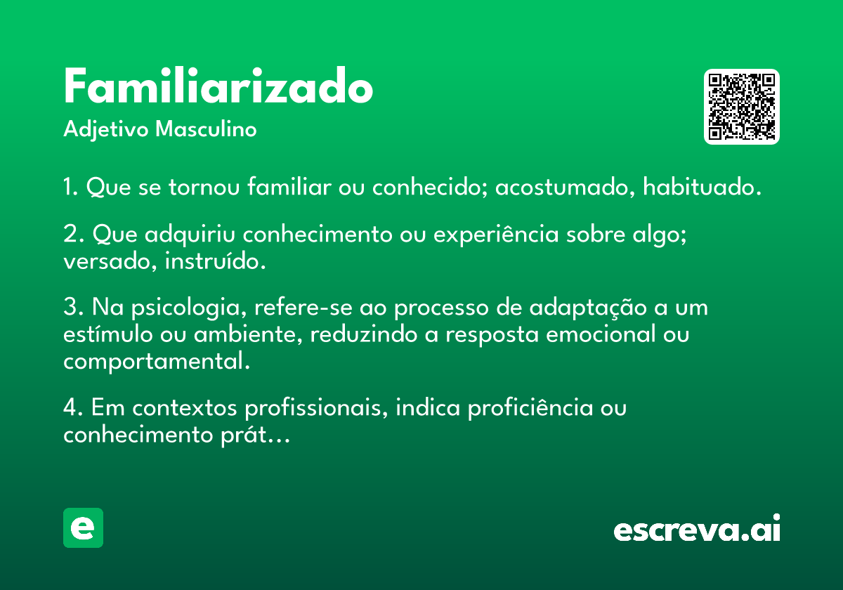 familiarizado
