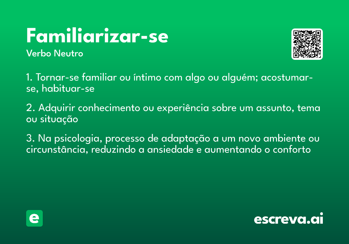 familiarizar-se