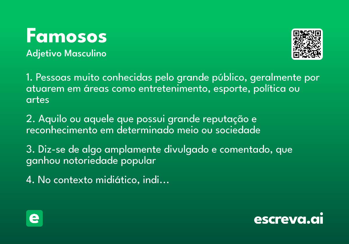 famosos