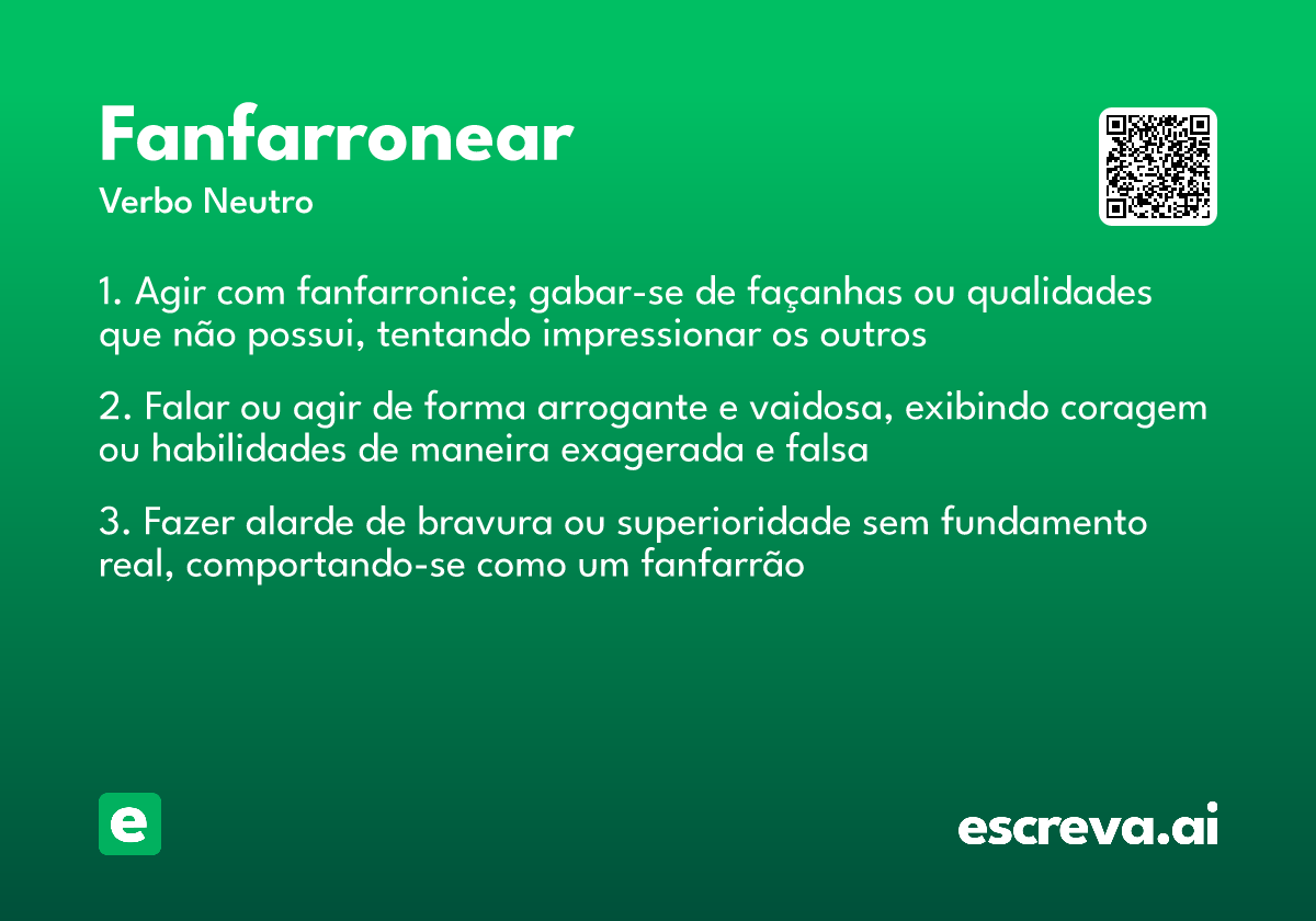 fanfarronear