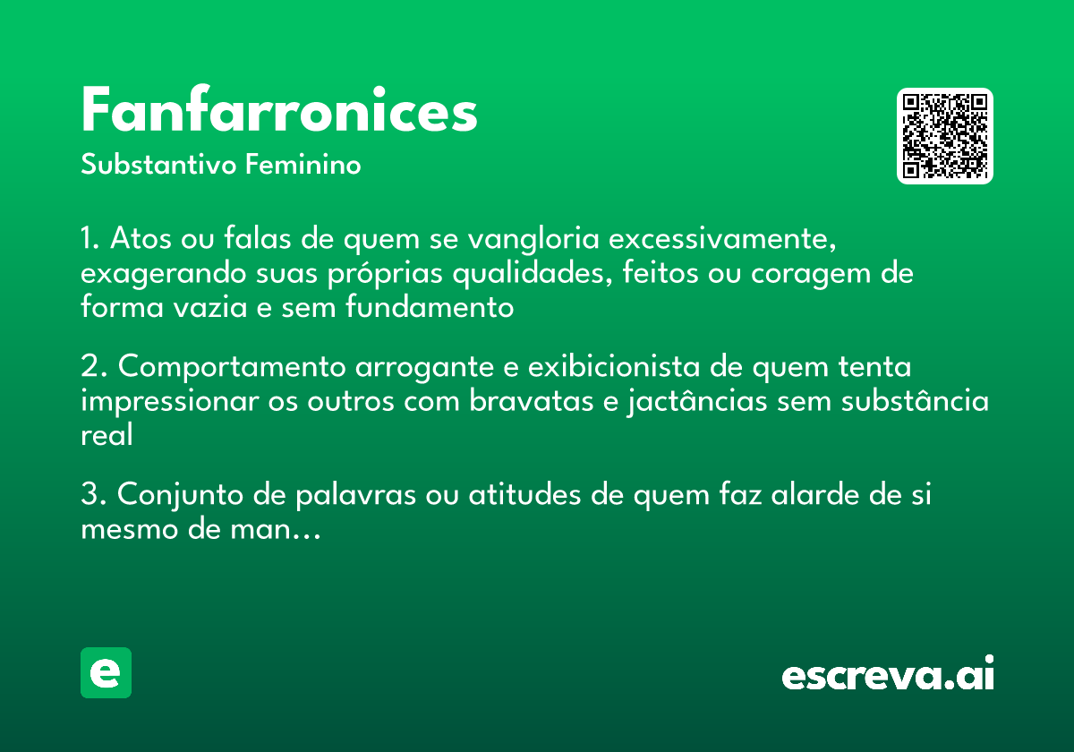 fanfarronices