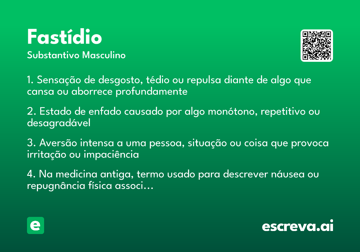 fastídio