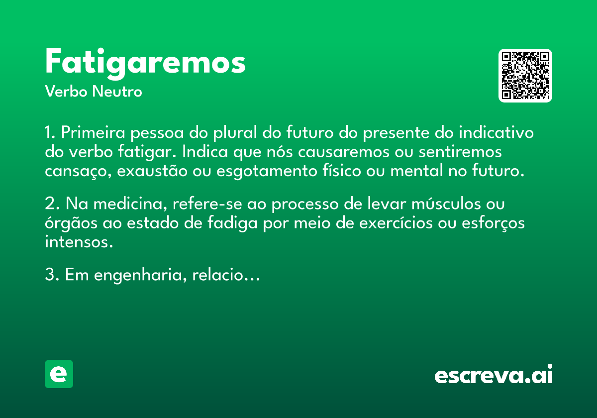 fatigaremos