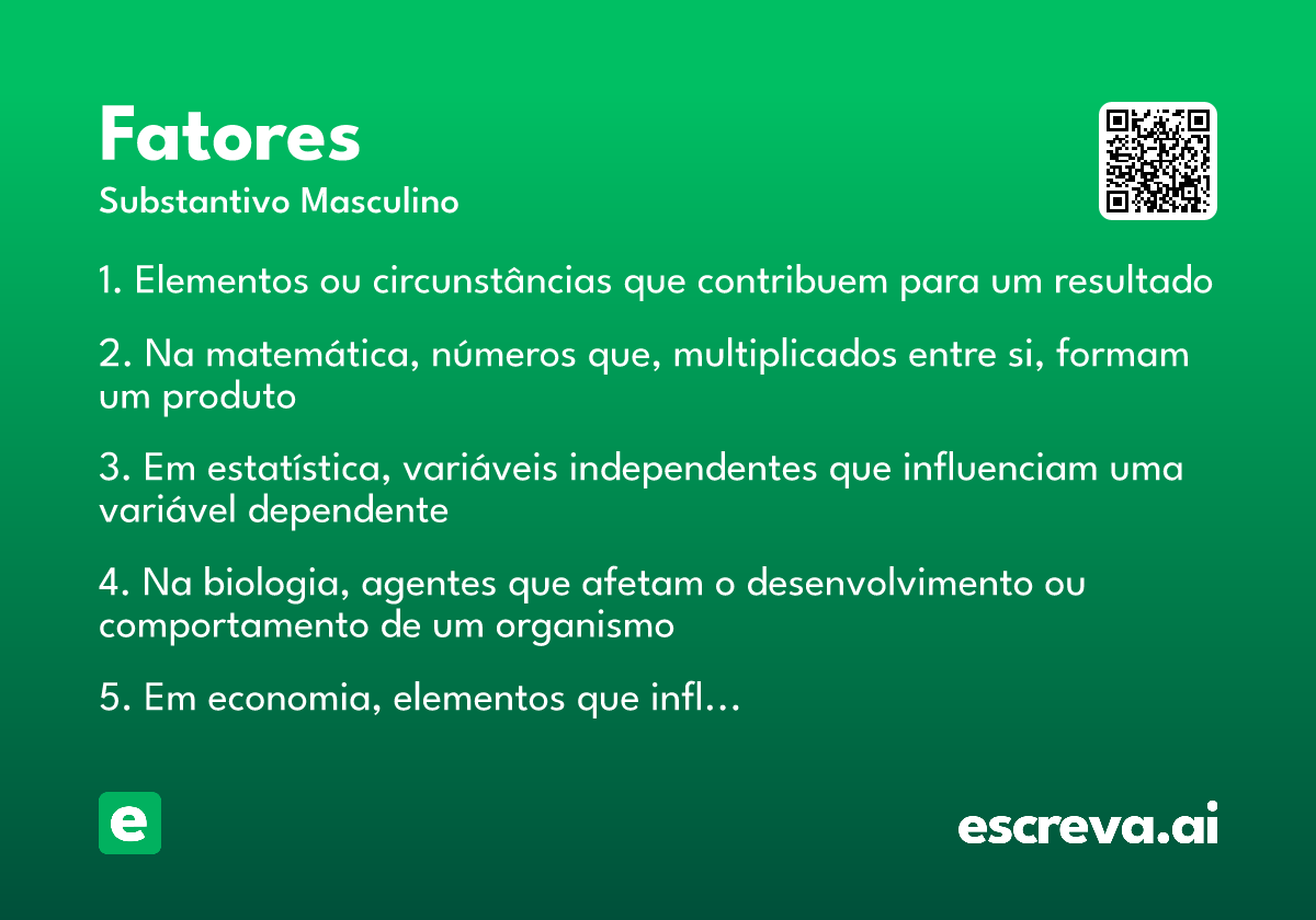 fatores