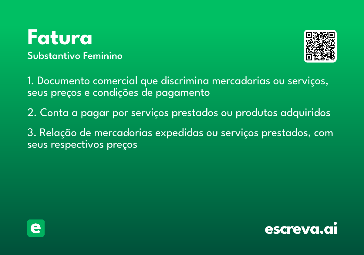 fatura