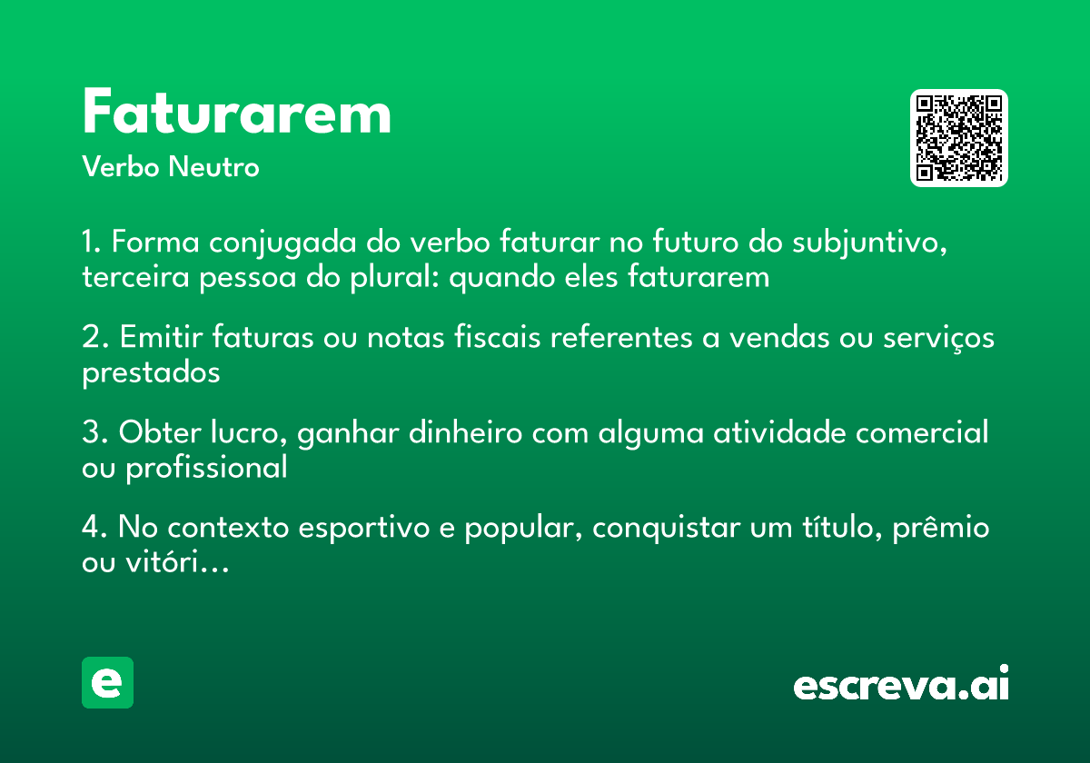 faturarem