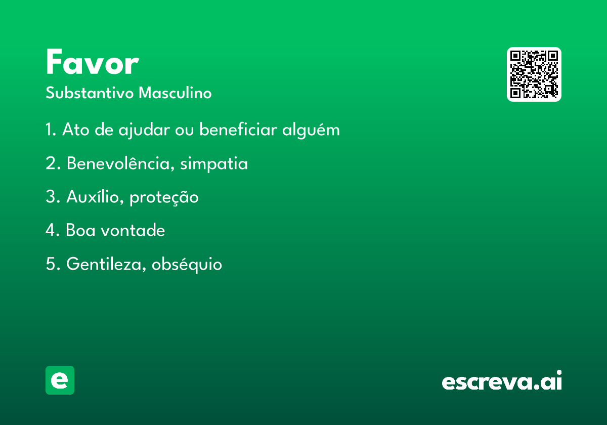 favor