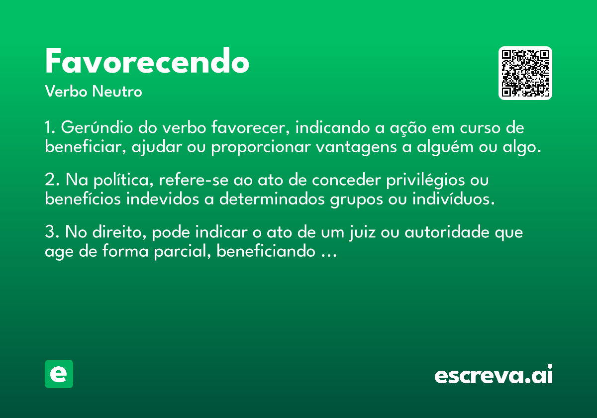 favorecendo