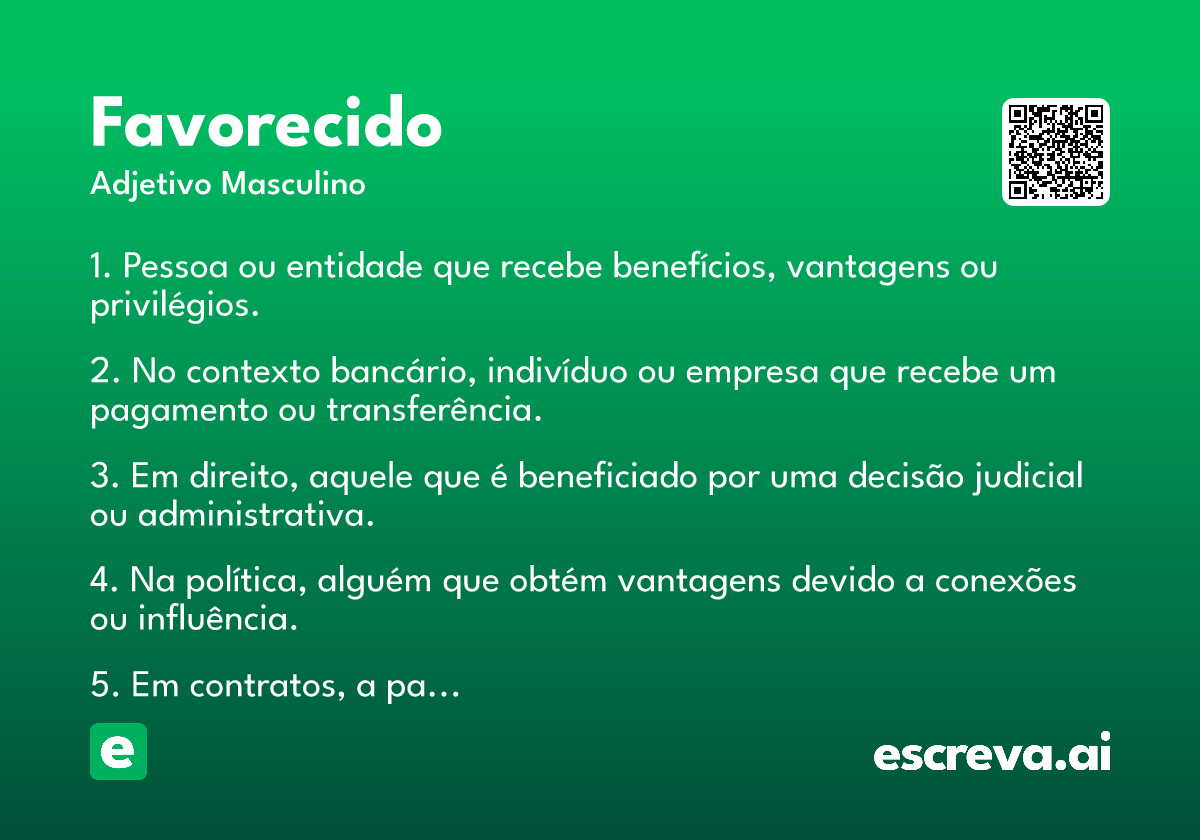 favorecido