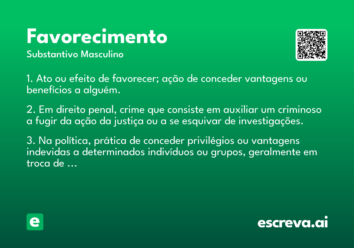 favorecimento