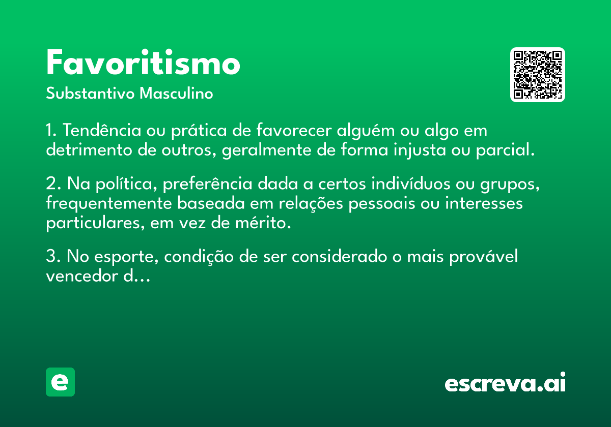 favoritismo