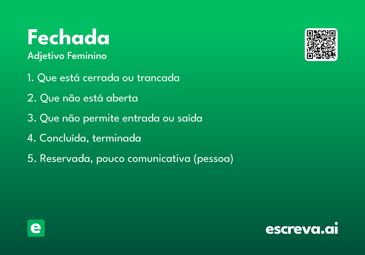 fechada
