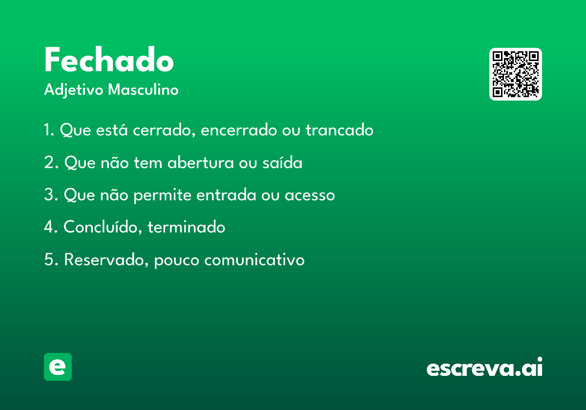 fechado