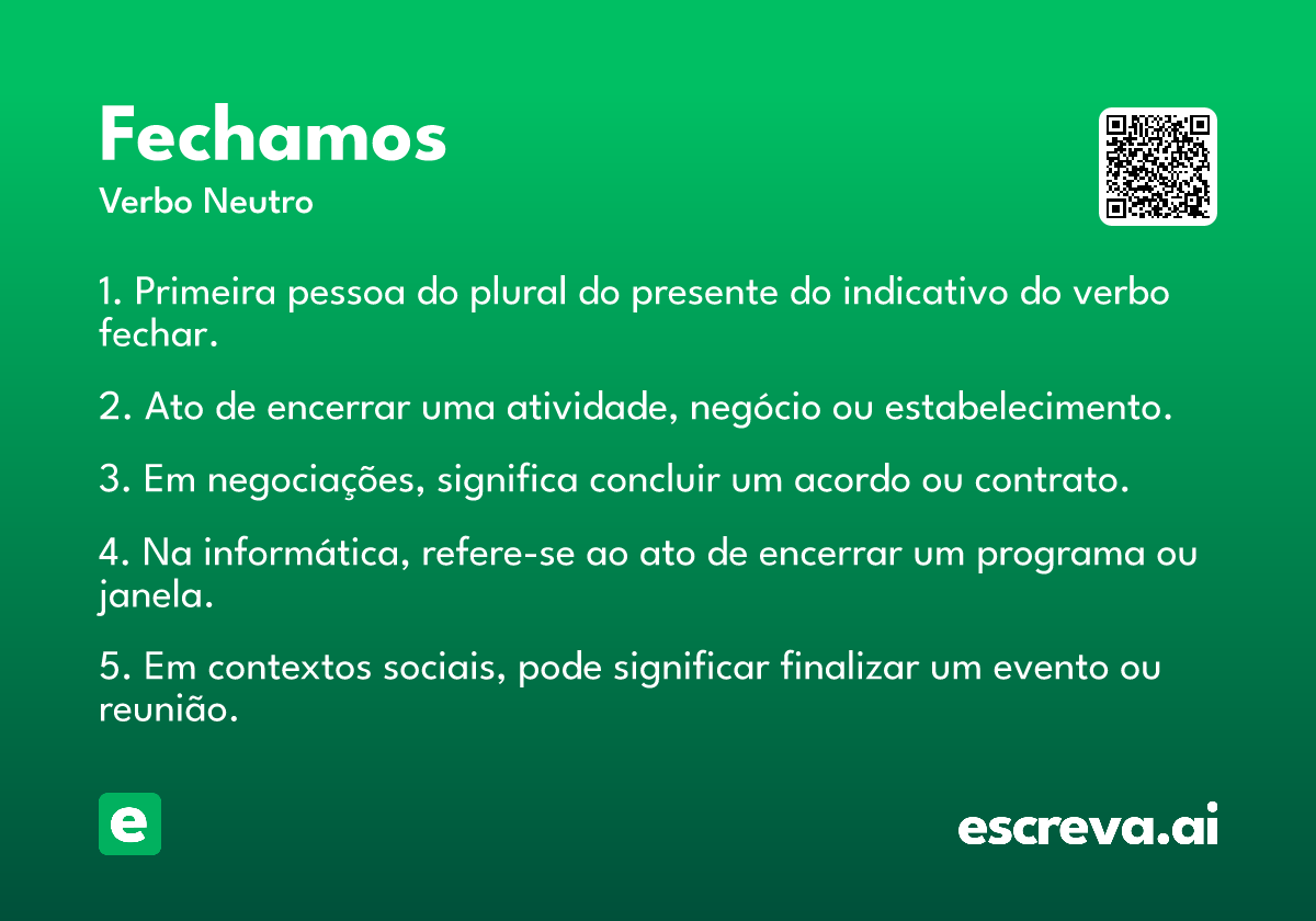 fechamos