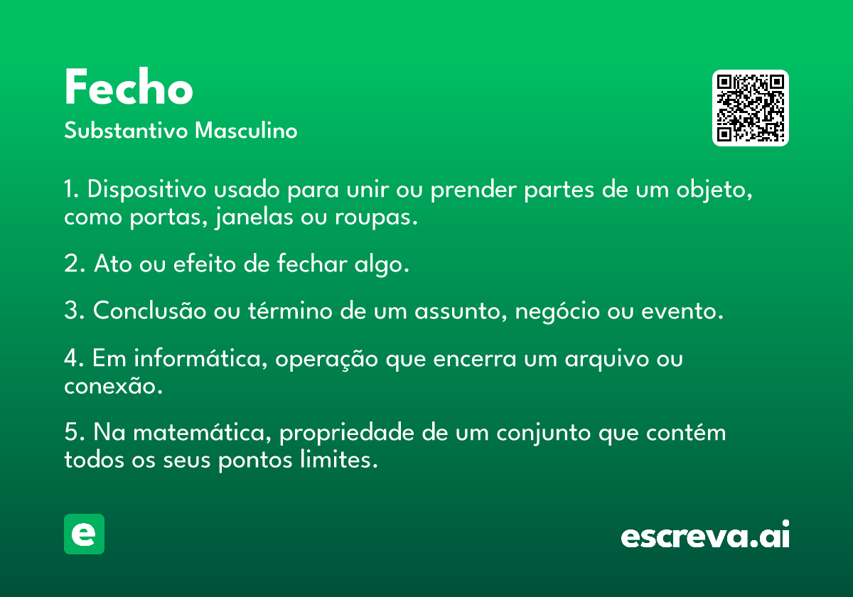 fecho
