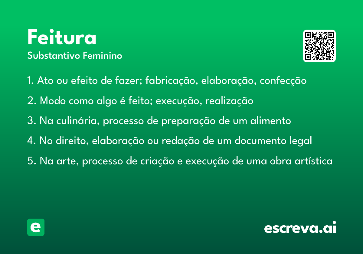 feitura