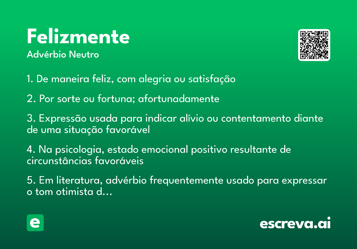 felizmente