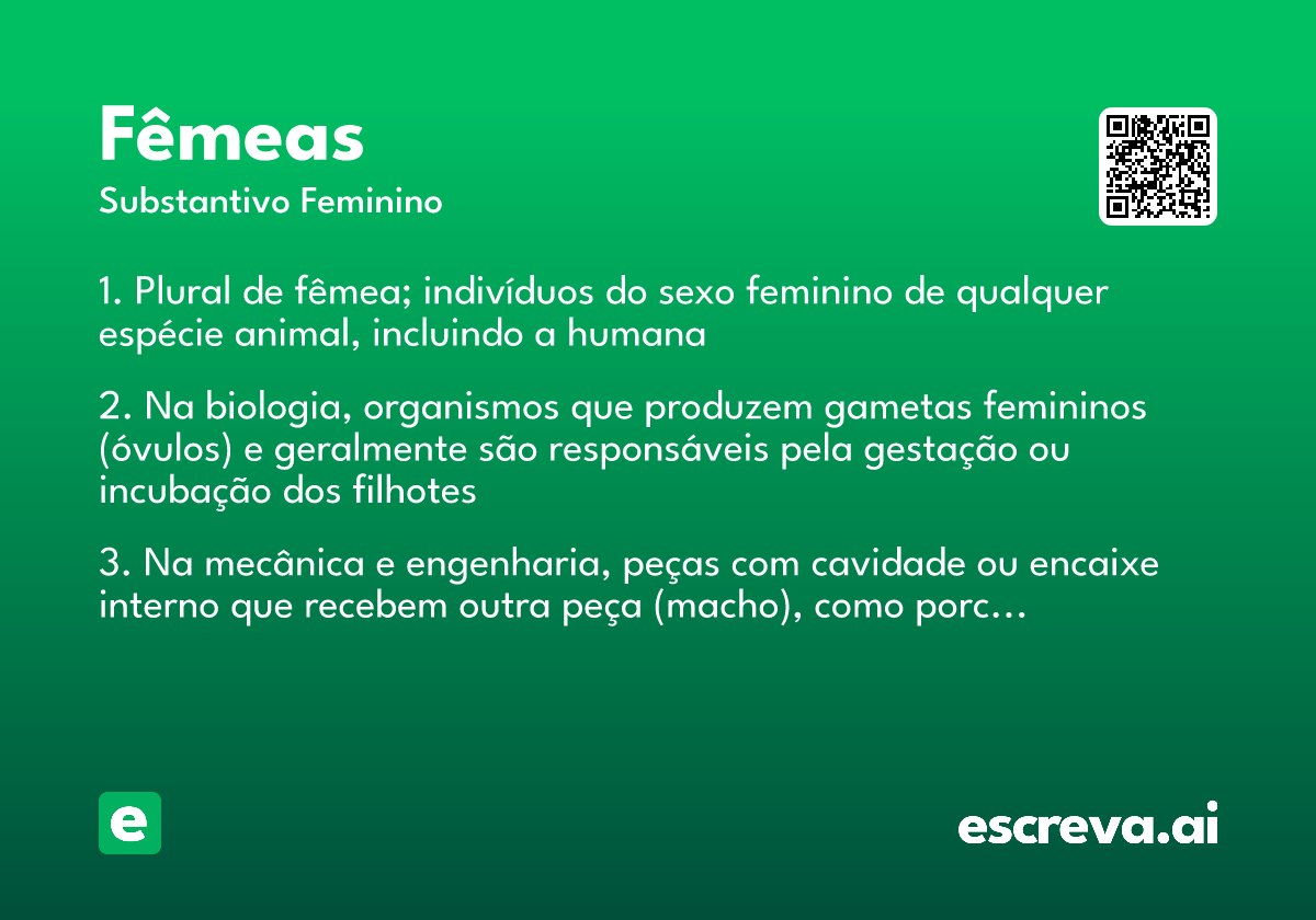 fêmeas