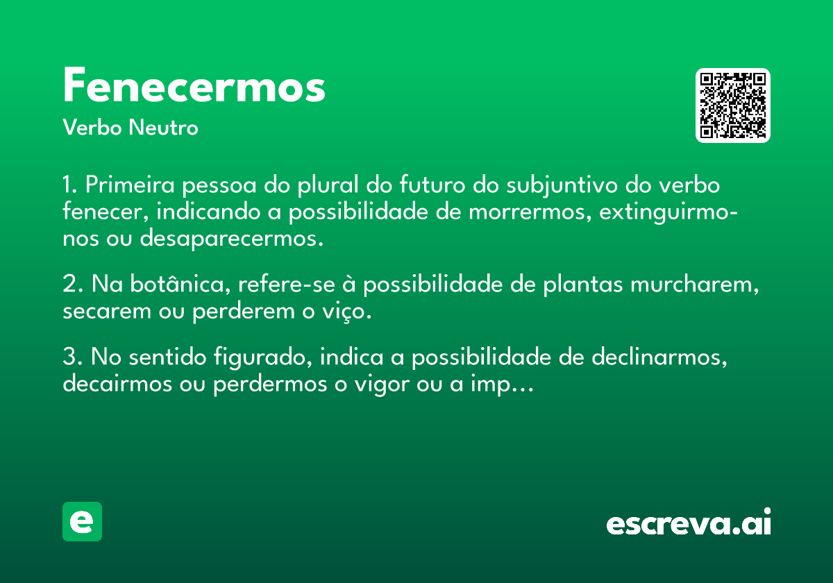 fenecermos