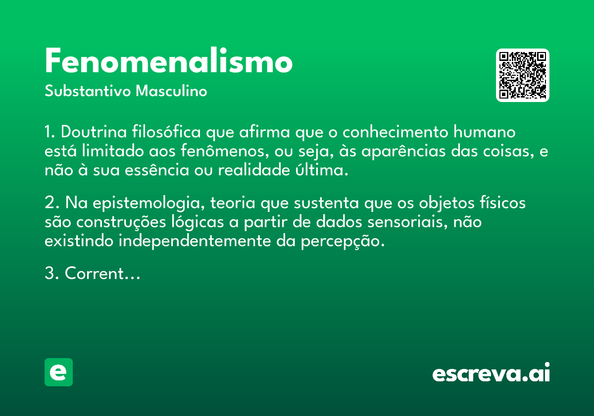 fenomenalismo