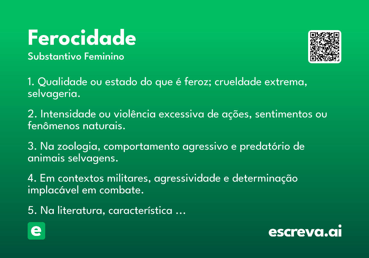 ferocidade