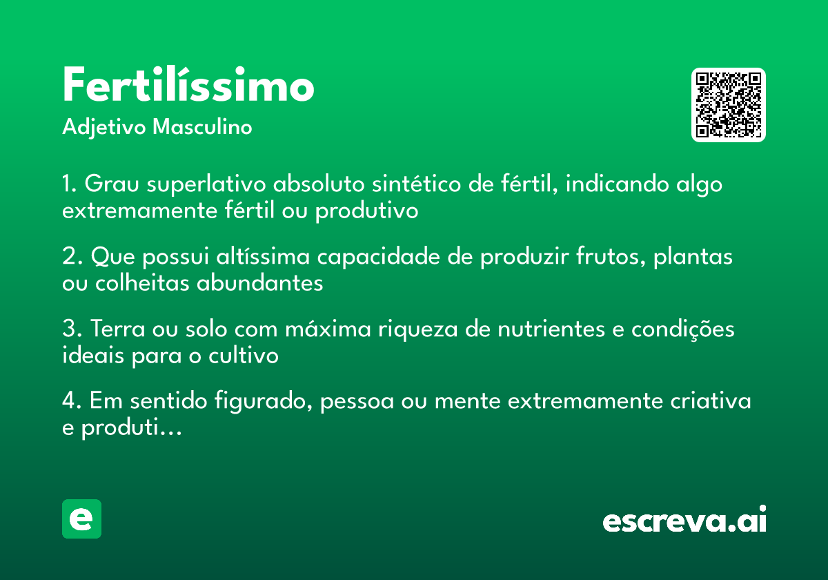 fertilíssimo