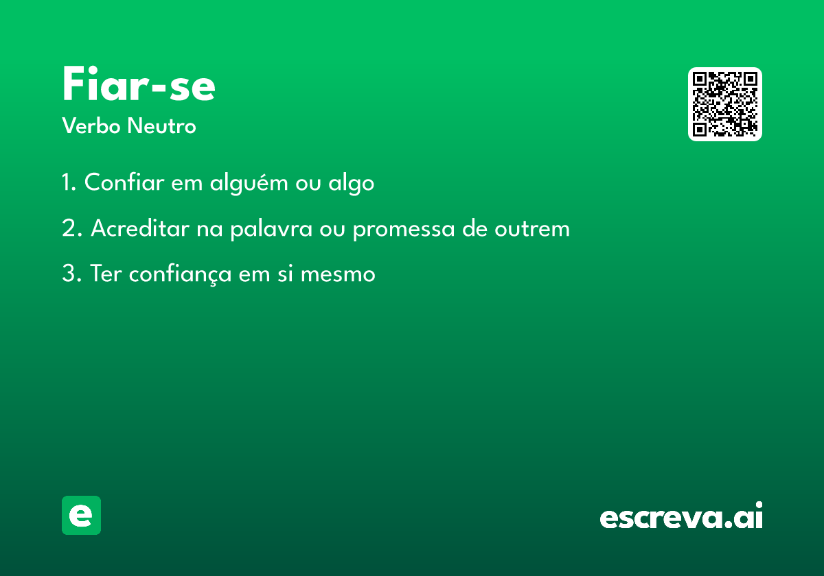 fiar-se