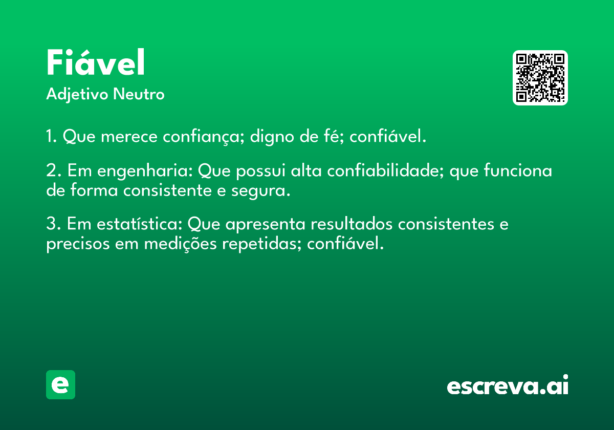 fiável