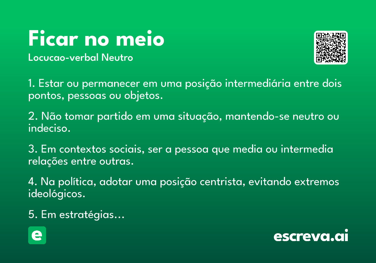 ficar no meio