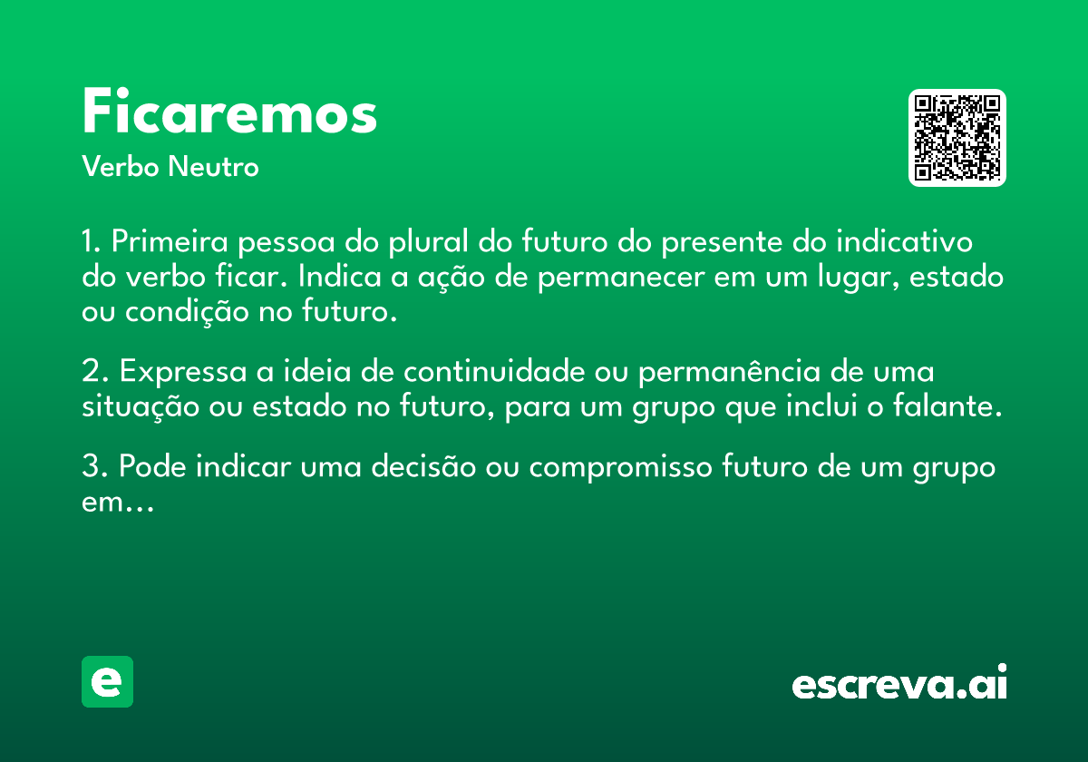 ficaremos