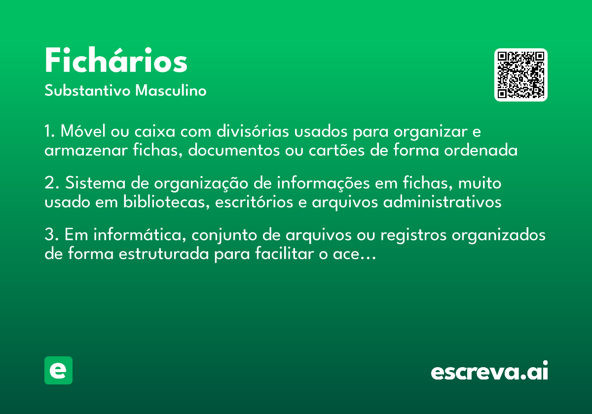 fichários