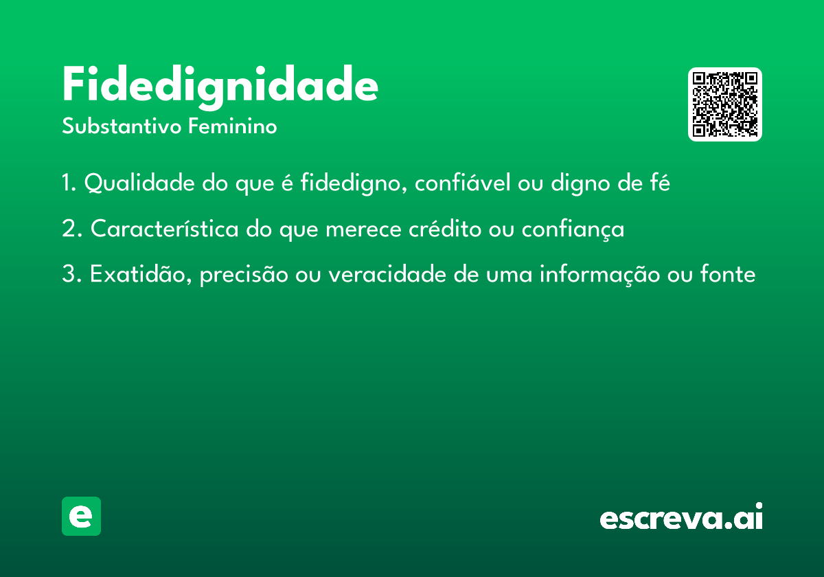 fidedignidade