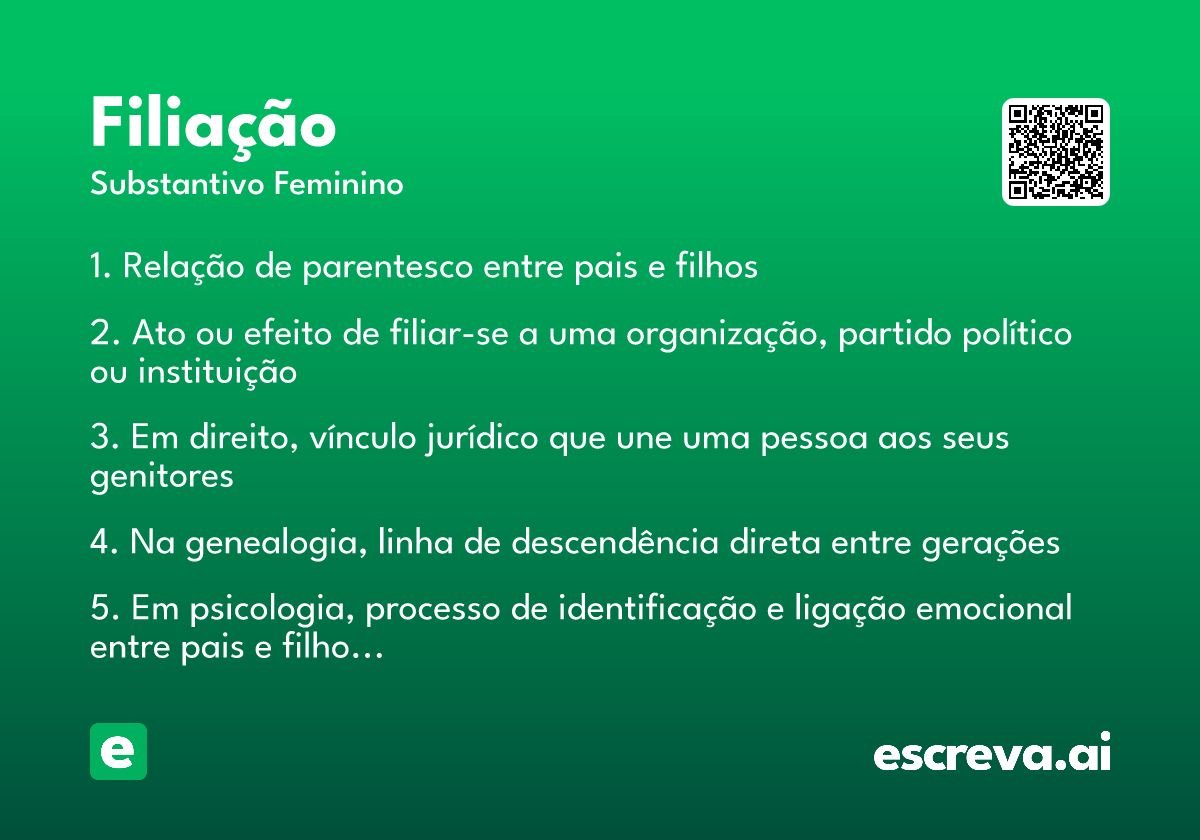filiação