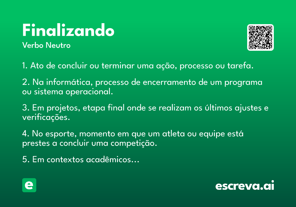 finalizando