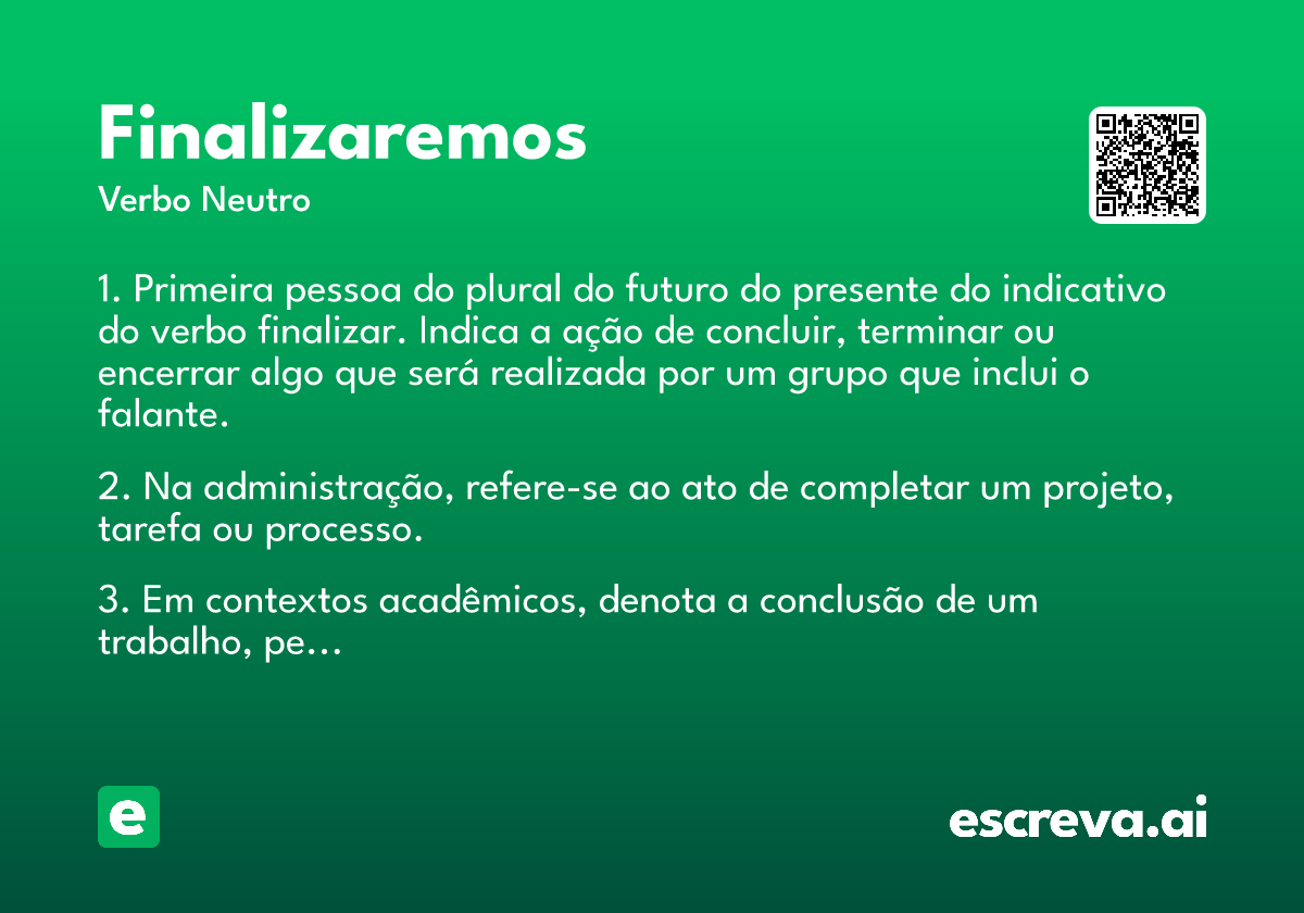 finalizaremos