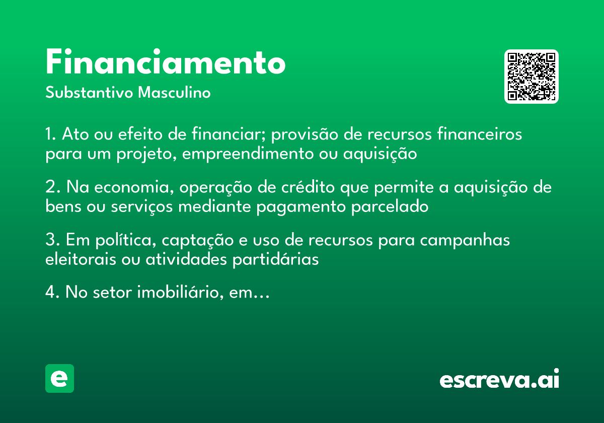 financiamento
