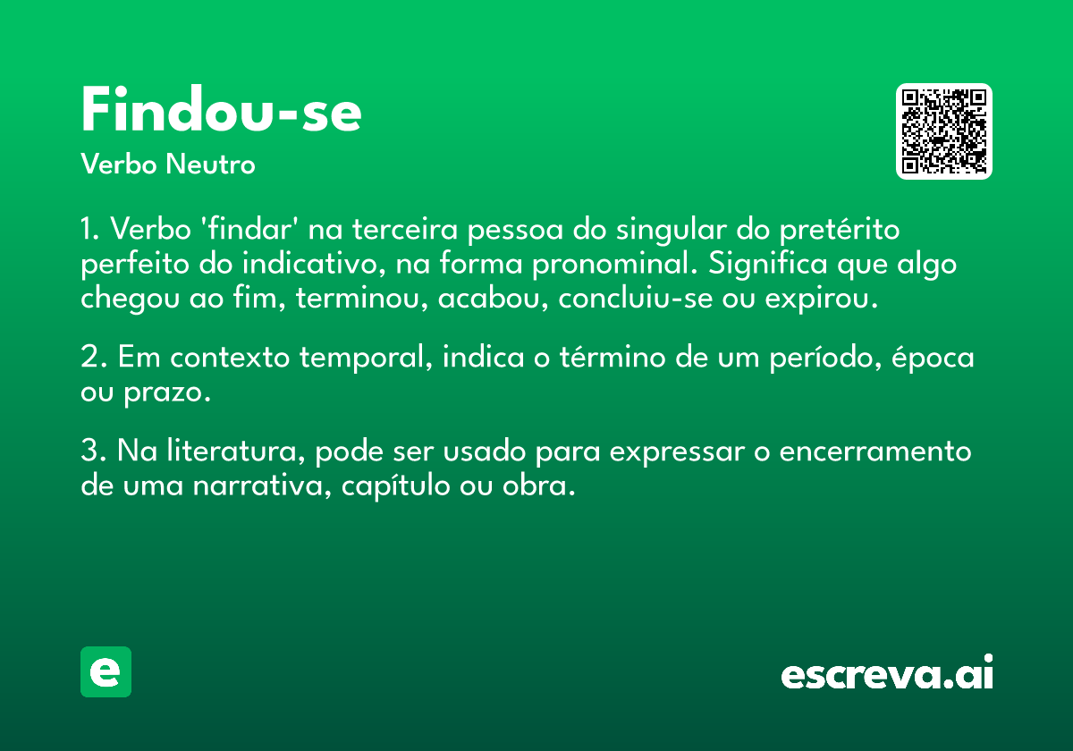 findou-se
