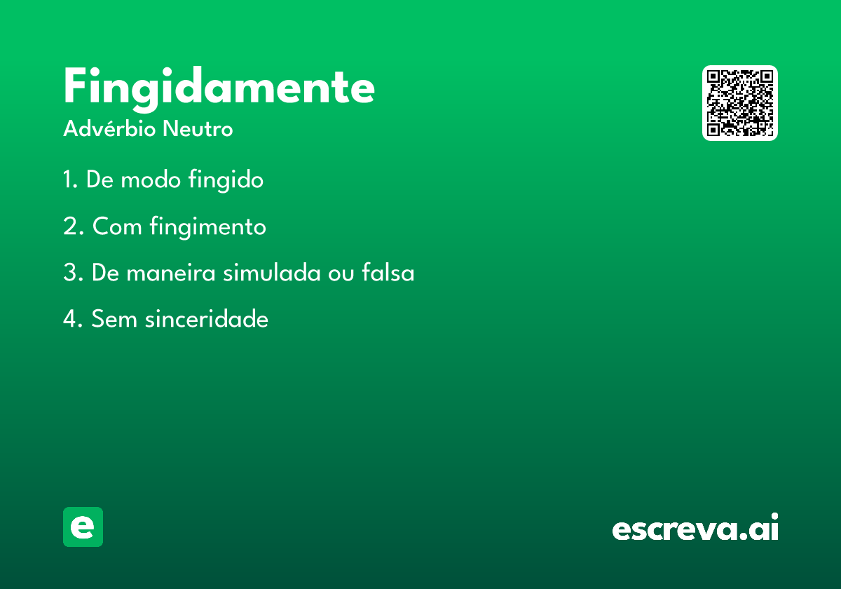 fingidamente