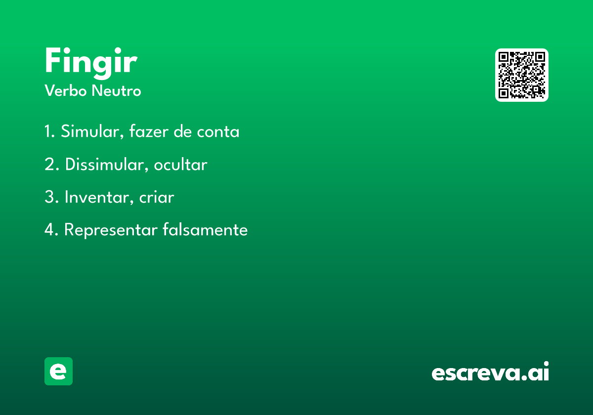 fingir