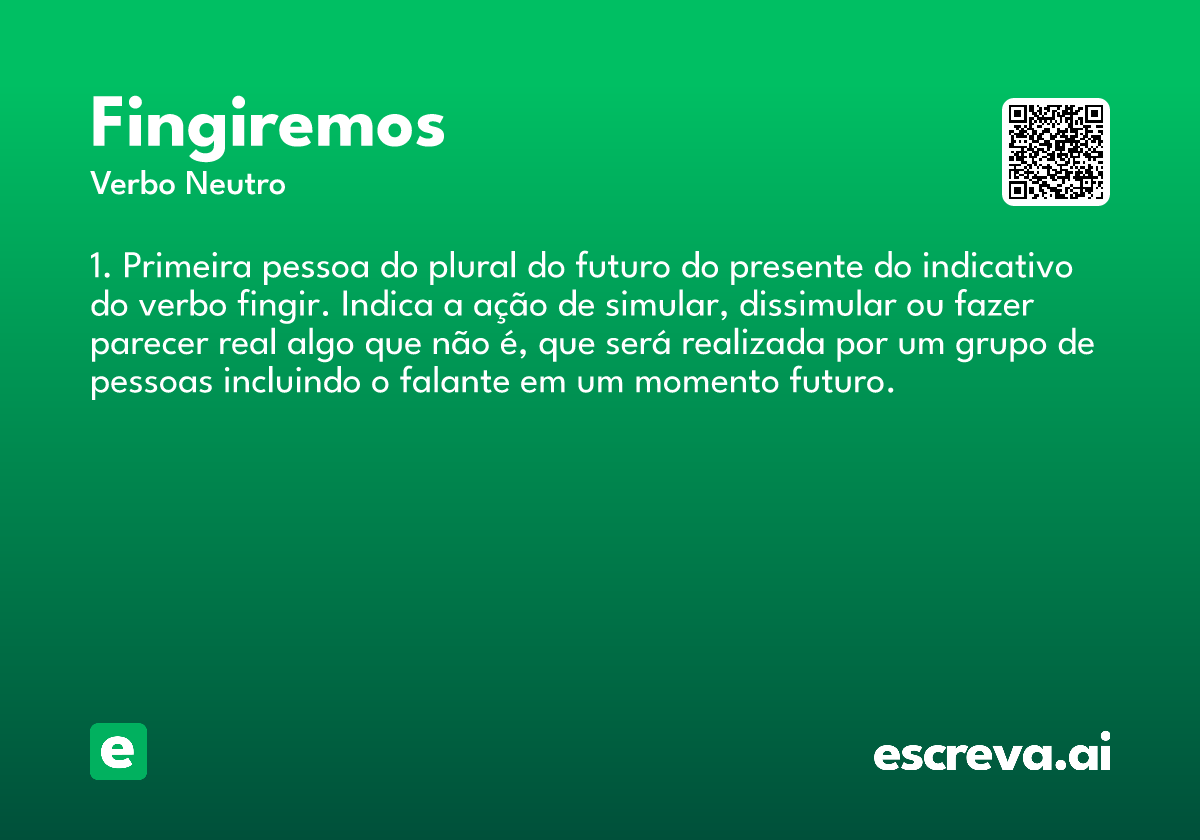 fingiremos