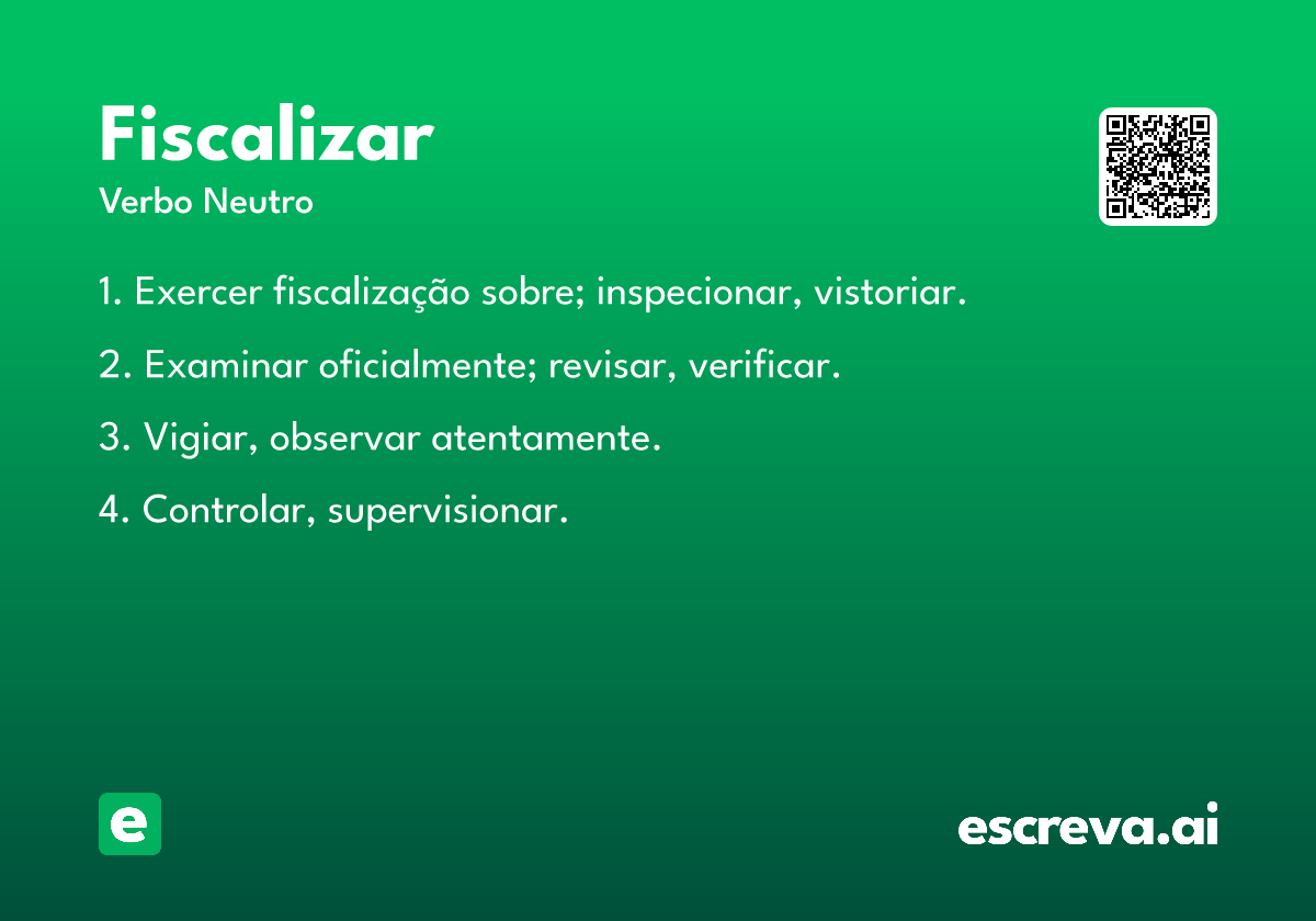 fiscalizar