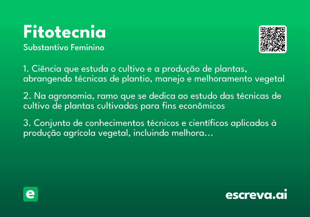 fitotecnia
