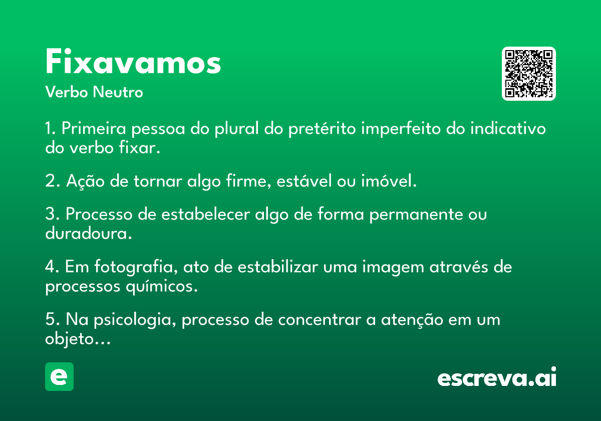 fixavamos