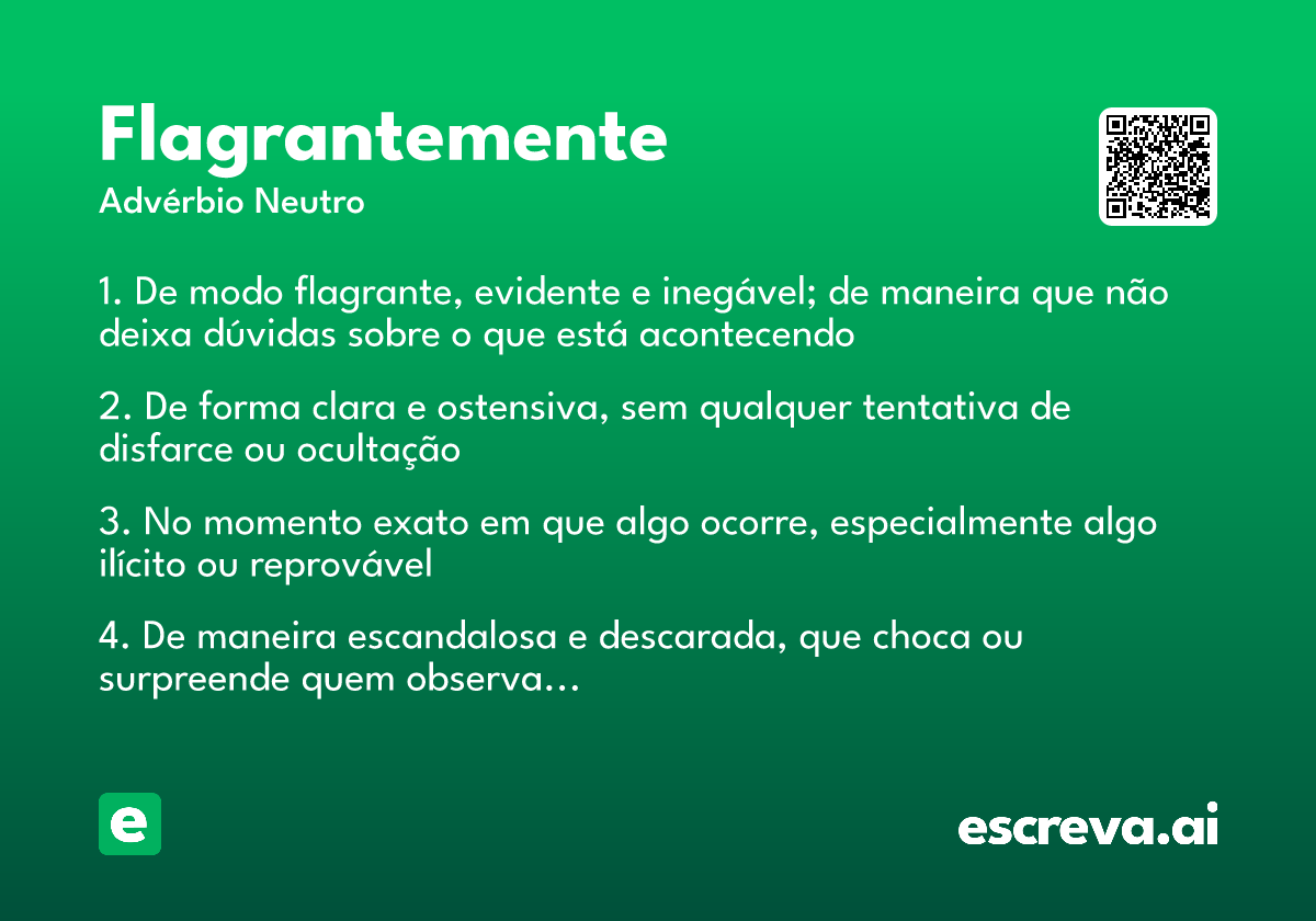 flagrantemente